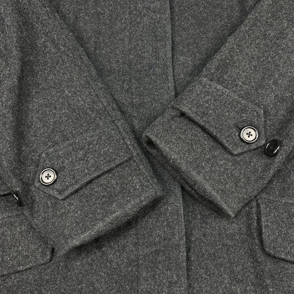 Vintage Lauren Ralph Lauren Wool Coat Womens 6 Grey Jacket LRL Made In USA - Picture 6 of 9